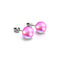 Pink Nebula | .925 Sterling Silver | Galaxy Glass Stud Earrings